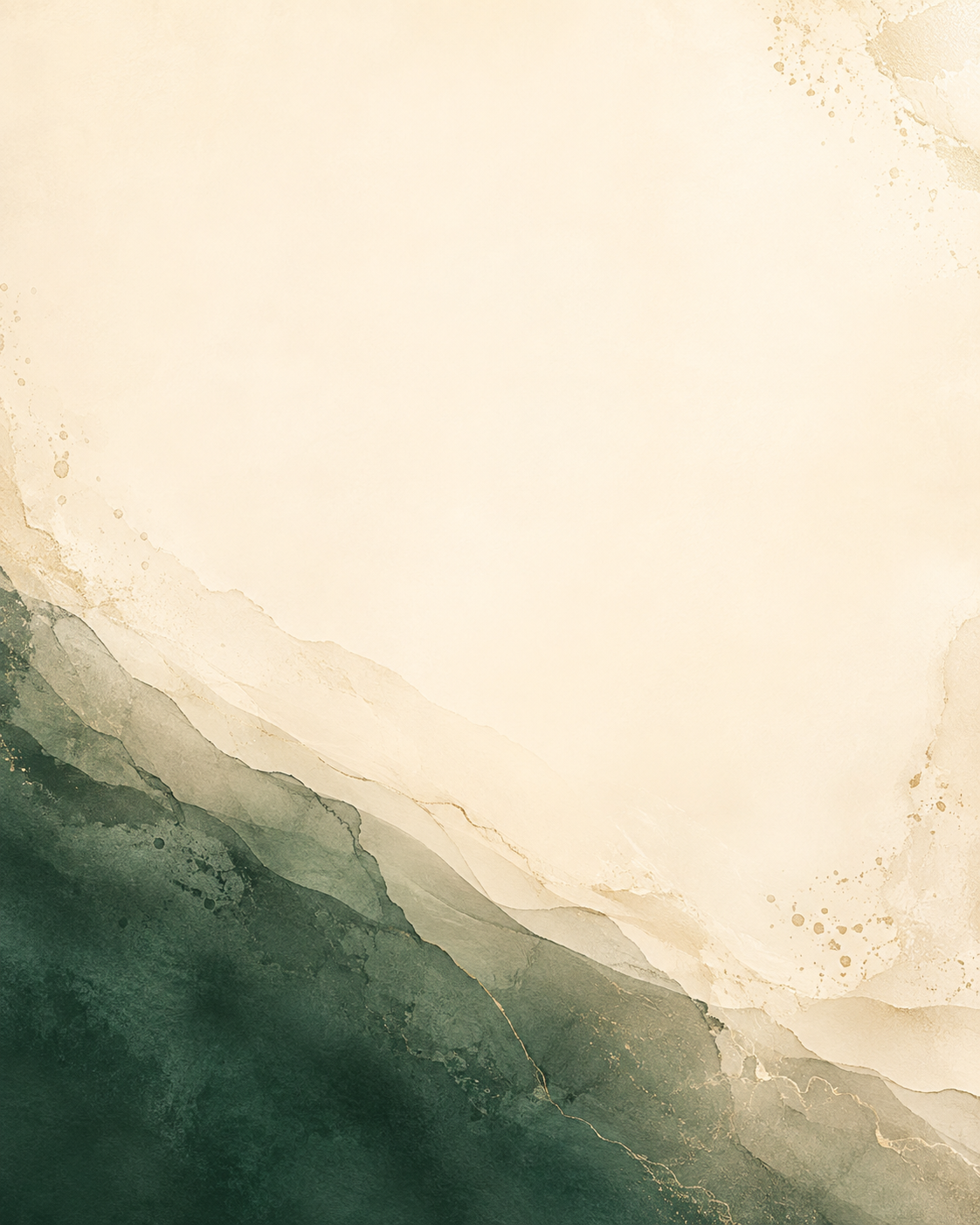 Layered forest green and cream paper texture